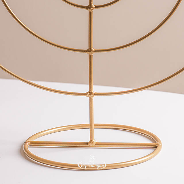 Подсвечник канделябр на 7 свечей Адажио 35 см, золотой Koopman