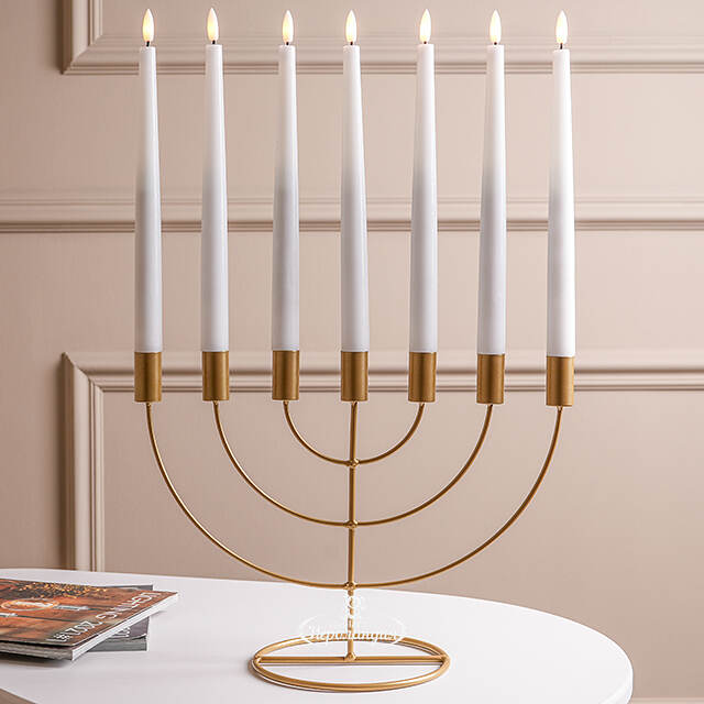 Подсвечник канделябр на 7 свечей Адажио 35 см, золотой Koopman