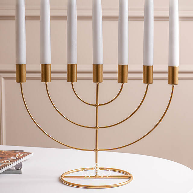 Подсвечник канделябр на 7 свечей Адажио 35 см, золотой Koopman