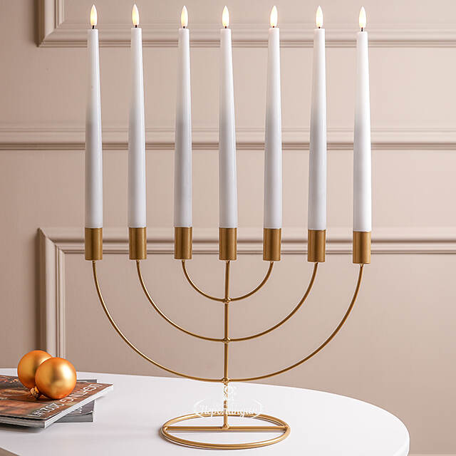 Подсвечник канделябр на 7 свечей Адажио 35 см, золотой Koopman