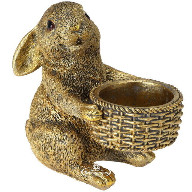 Декоративный подсвечник Rabbit - Holding Basket 13 см Koopman
