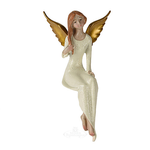 Статуэтка Ангел Шарлотта с золотыми крыльями 16 см Koopman