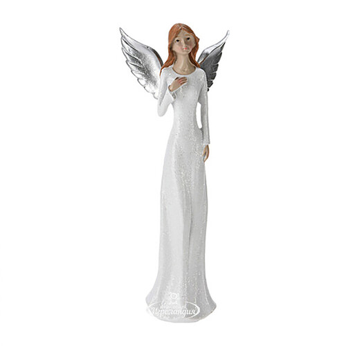 Статуэтка Ангел Шарлотта с серебряными крыльями 22 см Koopman