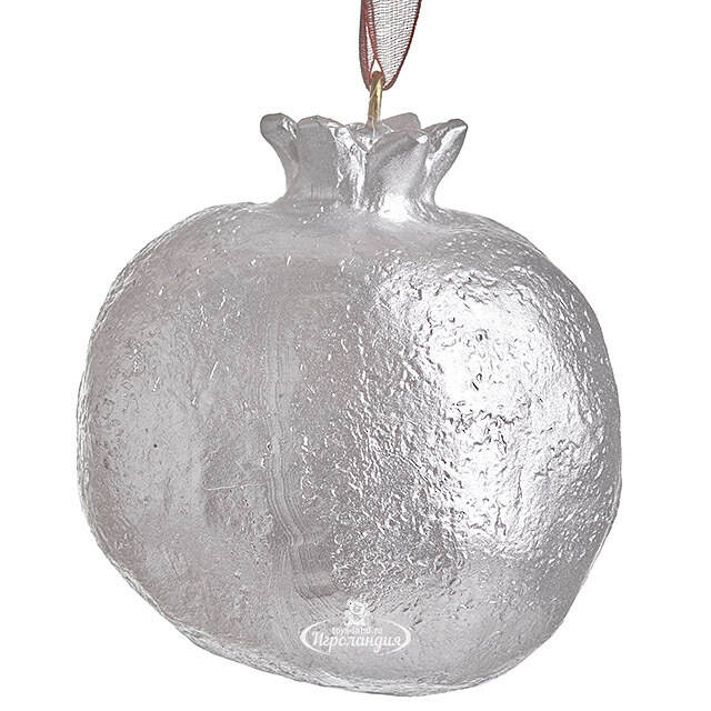 Елочная игрушка Гранат Dulverton 6 см серебряная Koopman