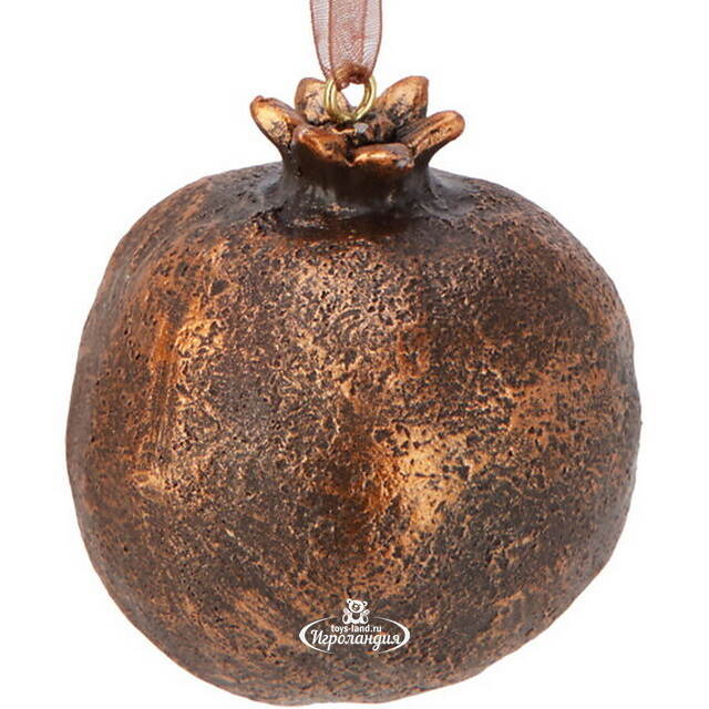 Елочная игрушка Гранат Dulverton 6 см шоколадная Koopman