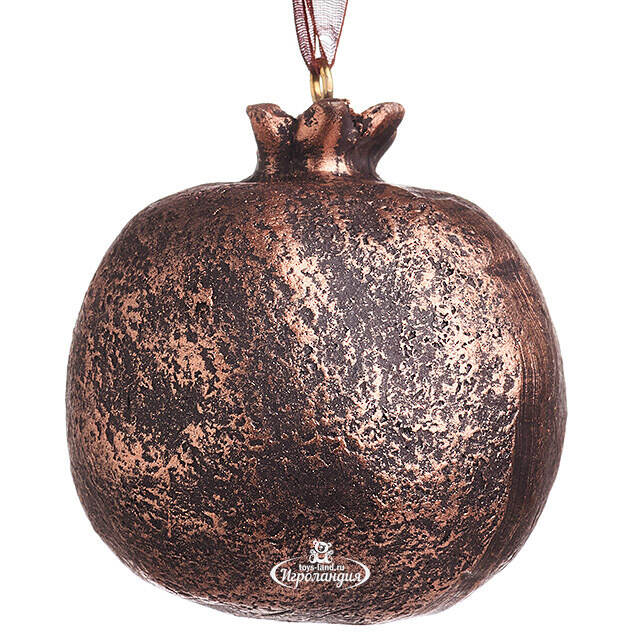 Елочная игрушка Гранат Dulverton 6 см шоколадная Koopman