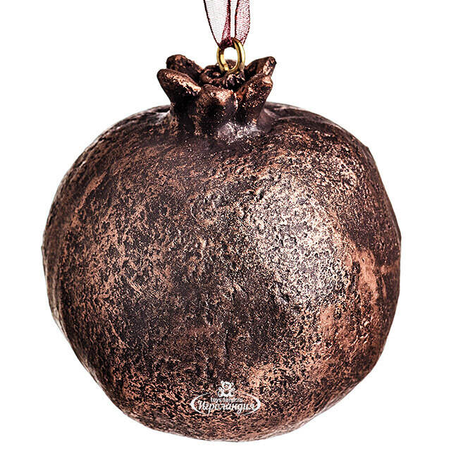 Елочная игрушка Гранат Dulverton 6 см шоколадная Koopman