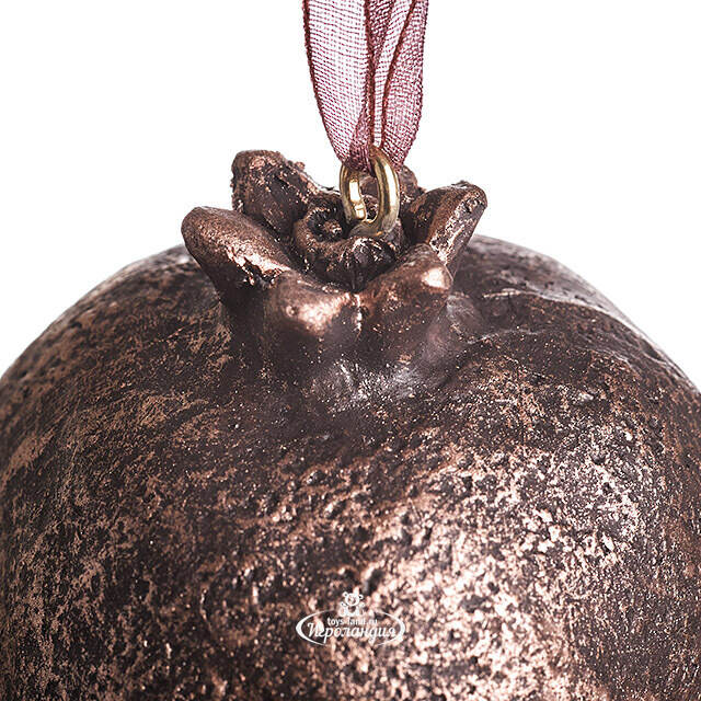 Елочная игрушка Гранат Dulverton 6 см шоколадная Koopman