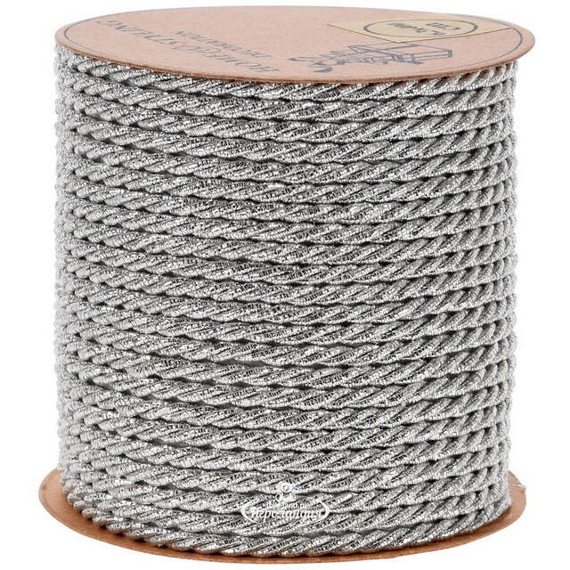 Декоративная лента Mortes 400*3 см серебряная Koopman (Купман)