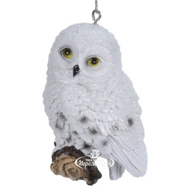 Елочная игрушка Сова Арнолиа - Гостья из белоснежной пурги 10 см, подвеска Koopman