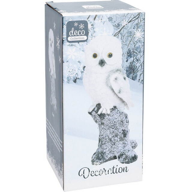 Декоративная фигурка Сова Манфредо на дереве 21 см Koopman