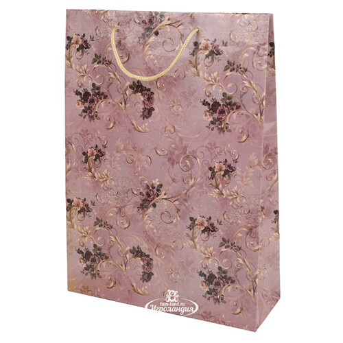 Подарочный пакет Райские Сады 34*25 см, розовый Koopman
