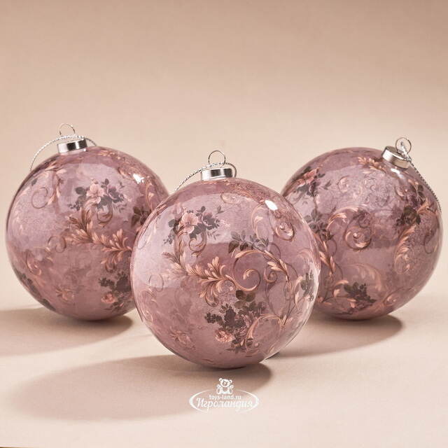 Набор елочных шаров Ноэльмо 8 см, 3 шт Koopman