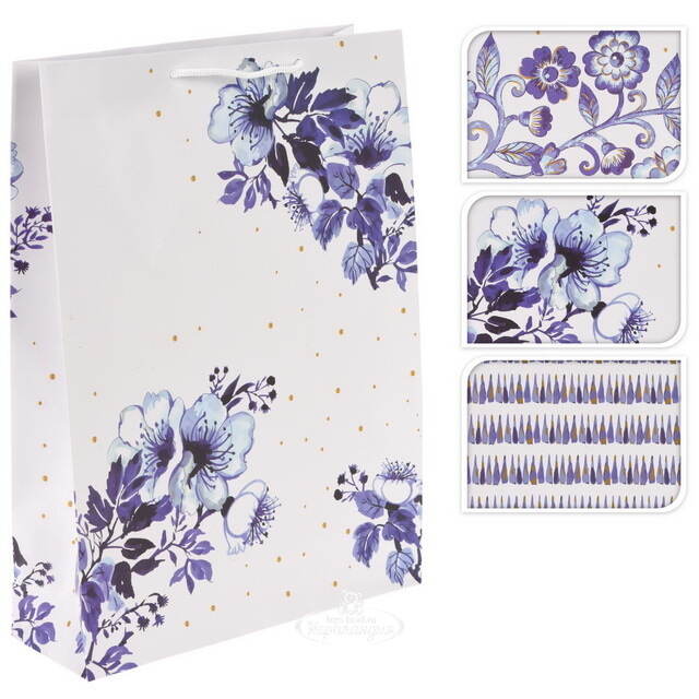 Подарочный пакет Motivi di Delft - Flower Garden 23*18 см Koopman