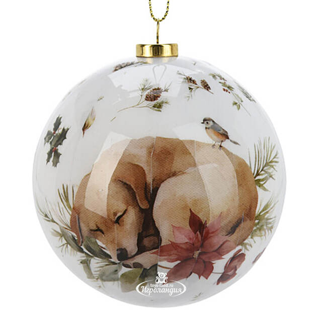 Набор елочных шаров Little Pets - Котята и Щенки 8 см, 4 шт Koopman