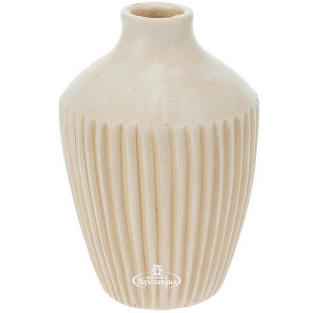 Ваза для цветов Longiano 16 см бежевая Koopman