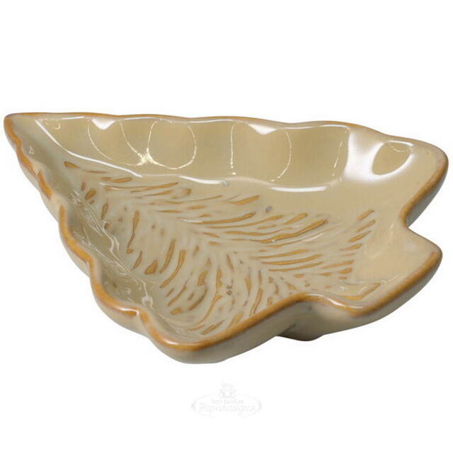 Сервировочное блюдо Елочка - Leporano 12 см, фарфор Koopman