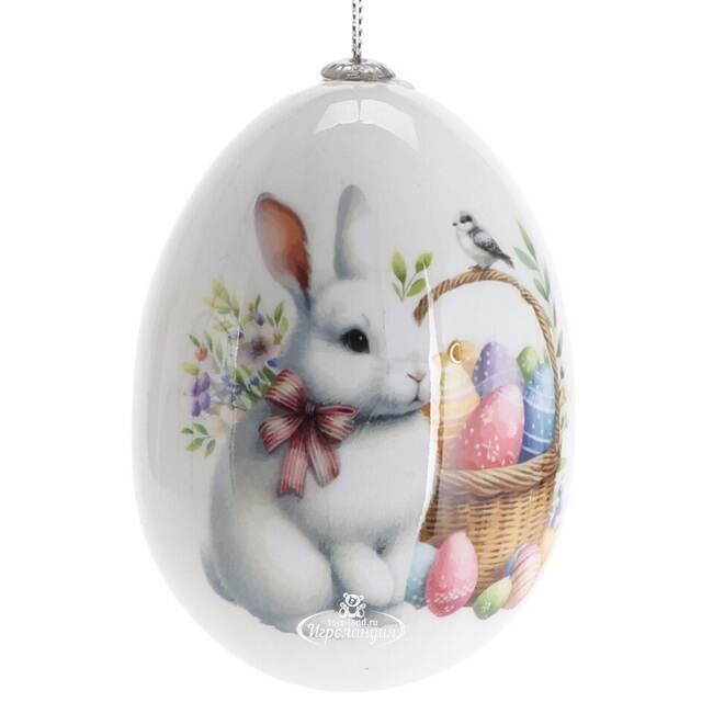 Пасхальные украшения Яйца: Easter Bunnies 7 см, 4 шт, подвеска Koopman