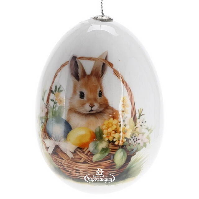 Пасхальные украшения Яйца: Easter Bunnies 7 см, 4 шт, подвеска Koopman