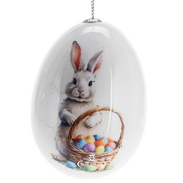 Пасхальные украшения Яйца: Easter Bunnies 7 см, 4 шт, подвеска Koopman
