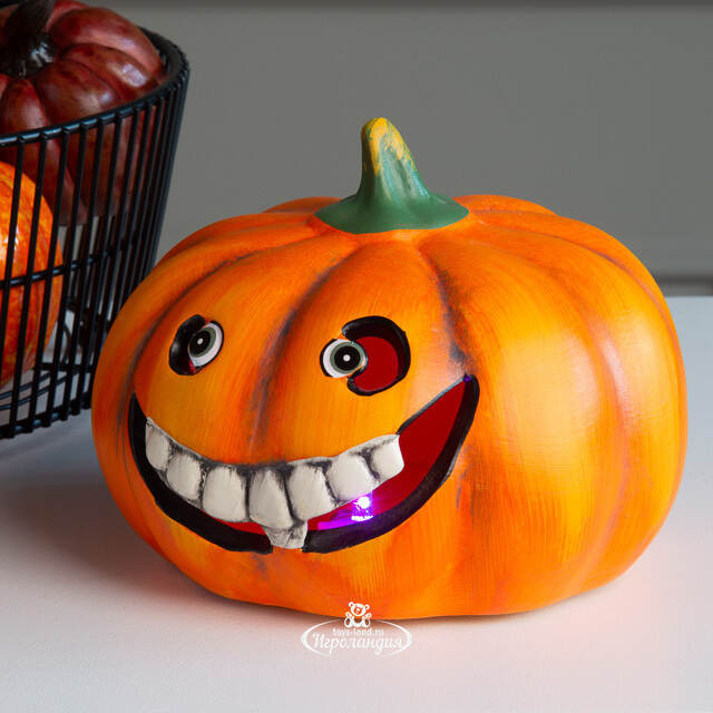 Фигурка на Хэллоуин Одержимая Тыква 14 см с подсветкой Koopman