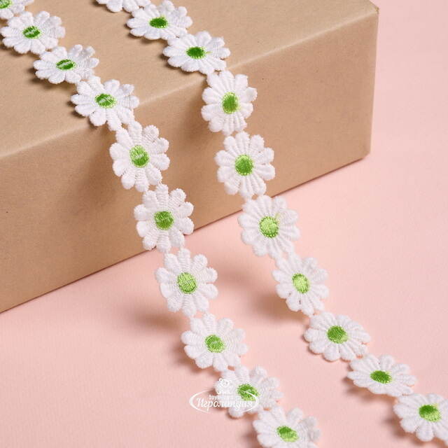 Декоративная лента Ромашка 200*5 см зеленая Koopman (Купман)