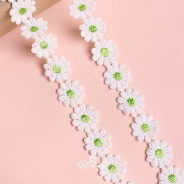 Декоративная лента Ромашка 200*5 см зеленая Koopman (Купман)