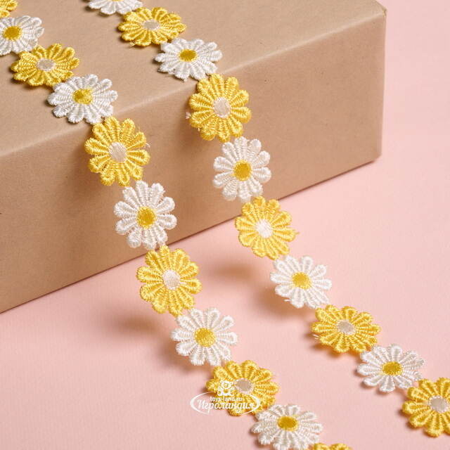 Декоративная лента Гербера 200*5 см желтая Koopman (Купман)