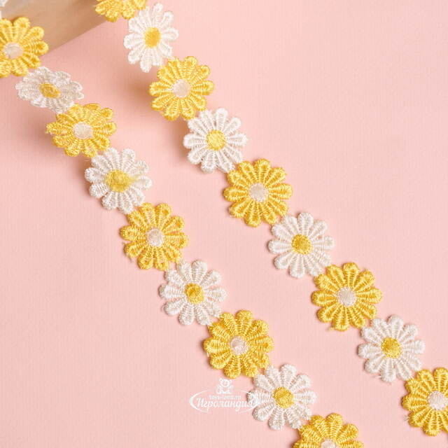 Декоративная лента Гербера 200*5 см желтая Koopman (Купман)