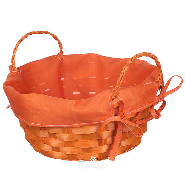 Декоративная корзина Simple 21*9 см оранжевая Koopman