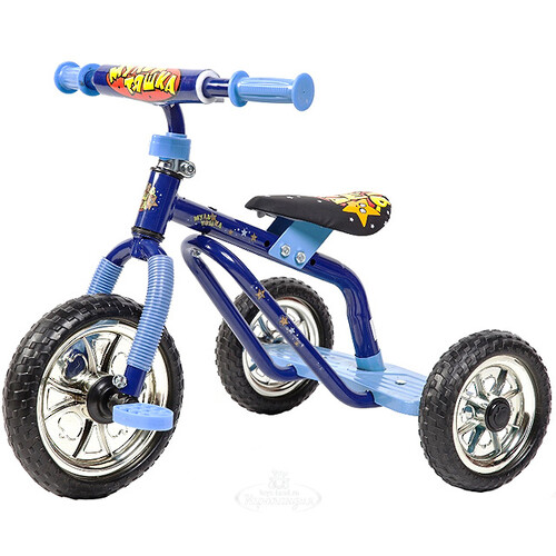 Велосипед трехколесный "Мультяшка - Сlassic", синий Мультяшка