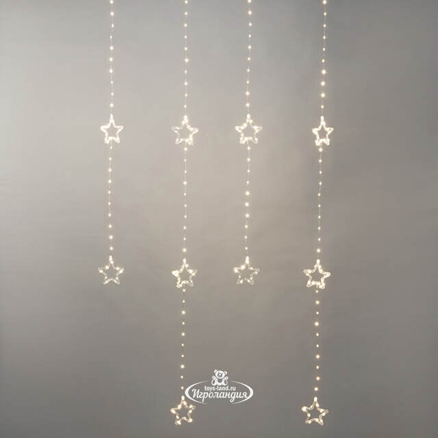 Светодиодная гирлянда бахрома Звездопад Estelar 2*2 м, 415 теплых белых LED ламп, контроллер, таймер, IP44 Koopman