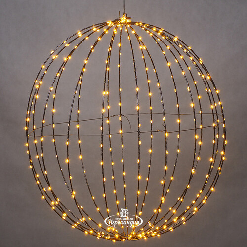 Светящийся шар Bright Ball 60 см, 400 экстра теплых белых LED ламп, таймер, IP44 Koopman