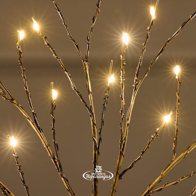 Светящееся дерево Сказочная Липа 40 см, 32 теплые белые мини LED лампы, на батарейках Koopman