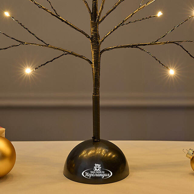 Светящееся дерево Сказочная Липа 40 см, 32 теплые белые мини LED лампы, на батарейках Koopman
