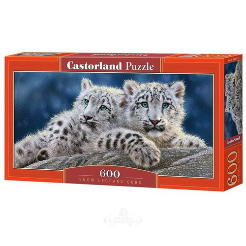 Пазл Снежные леопарды, 600 деталей Castorland