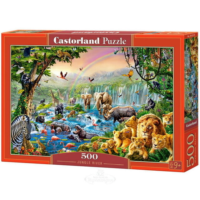 Пазл Река в джунглях, 500 элементов Castorland (Касторлэнд)