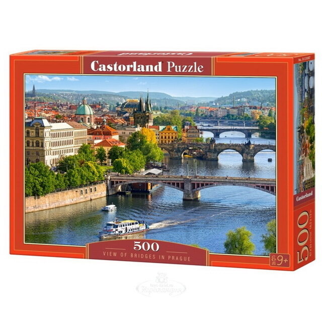Пазл Мосты Праги, 500 деталей Castorland (Касторлэнд)