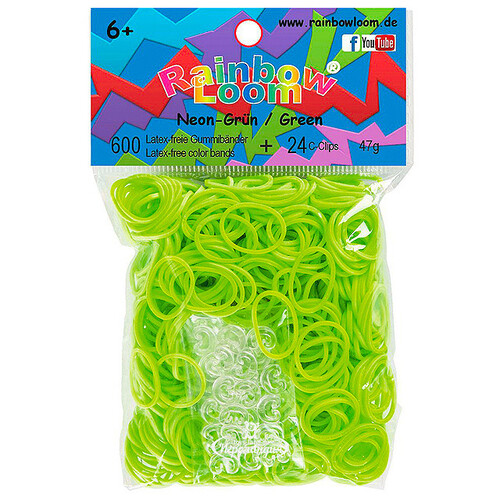 Резиночки для плетения, цвет: зеленый неоновый Rainbow Loom