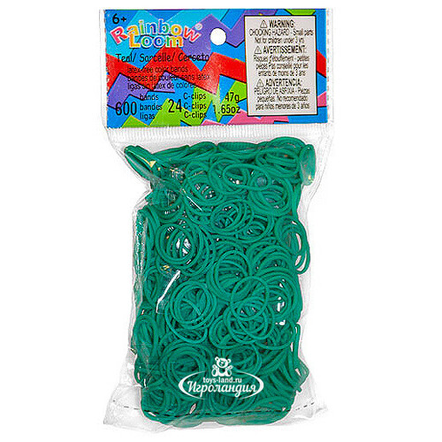 Резиночки для плетения, цвет: сине-зеленый Rainbow Loom