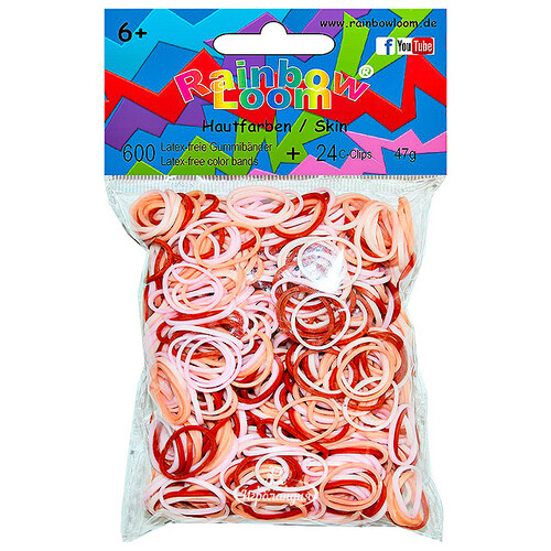 Резиночки для плетения, цвет: светло-розовые Rainbow Loom