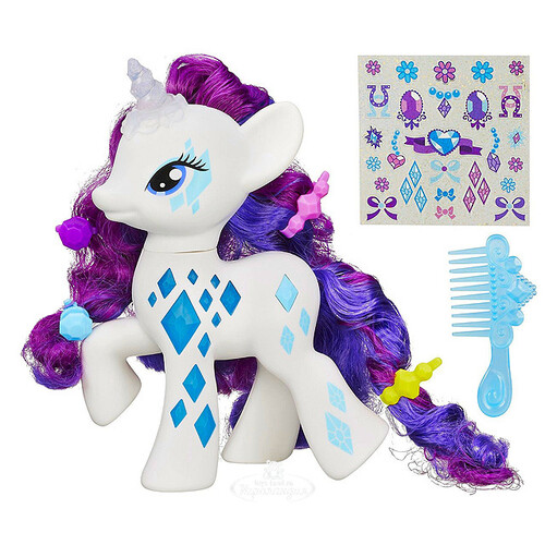 Пони-модница Сверкающая Рарити с аксессуарами 15 см (My Little Pony) Hasbro