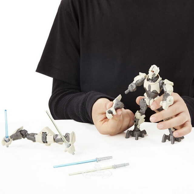 Игровой набор Делюкс Звездные войны - Генерал Гривус с оружием 15 см Hasbro