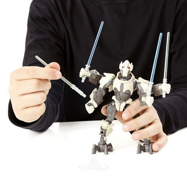 Игровой набор Делюкс Звездные войны - Генерал Гривус с оружием 15 см Hasbro