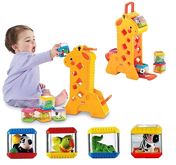 Жираф с кубиками Fisher Price