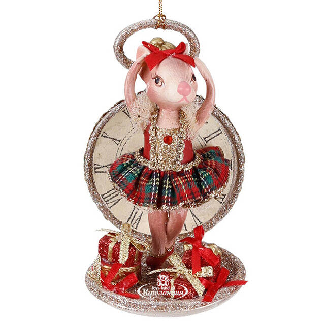 Елочная игрушка Мышка Танцовщица - Hollyshire Manor 11 см Goodwill