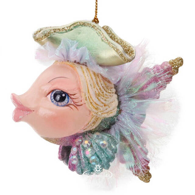 Елочная игрушка Рыбка Сеньор - Tesori di Poseidone 12 см Goodwill