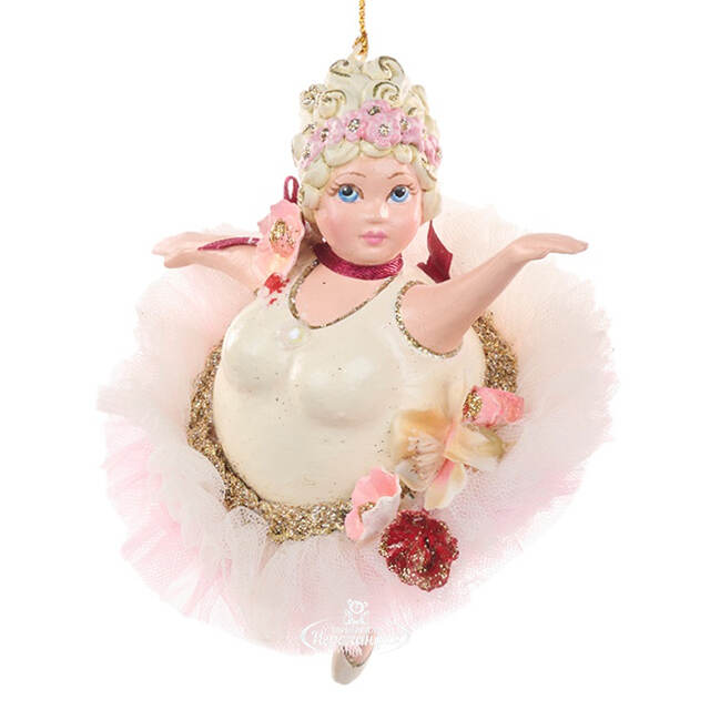 Елочная игрушка Балерина: Memory of Ballet 15 см кремовая Goodwill