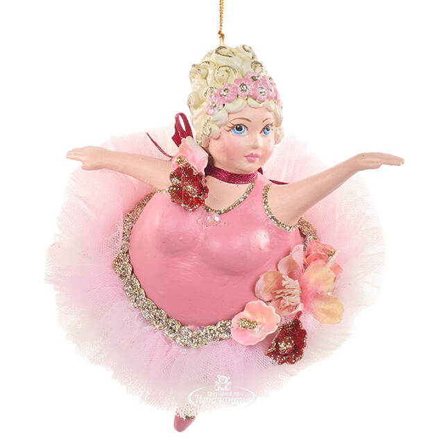 Елочная игрушка Балерина: Memory of Ballet 15 см розовая Goodwill