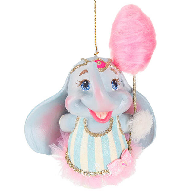 Елочная игрушка Слоник в голубом - Circus Birthday 12 см Goodwill